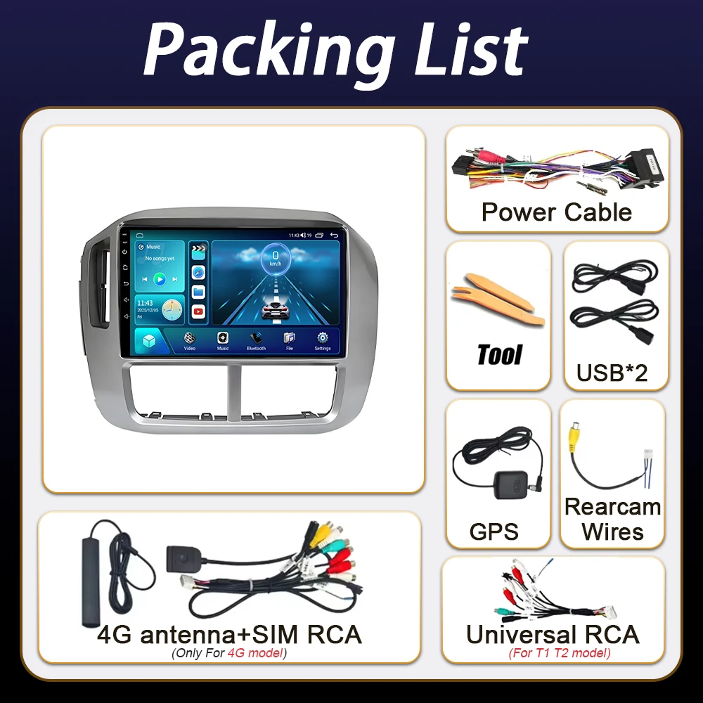 Android Auto For Honda Pilot 2006 2007 2008 Radio Carplay Multimedia video Player Radio Samochodowe Head Unit Bluetooth Stereo