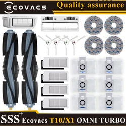 For Ecovacs Deebot X1/ X1 OMNI / T10 OMNI accessories Vacuum Dustbin Cleaner Parts Dust bag Hepa Filter Main Side Brush Mop
