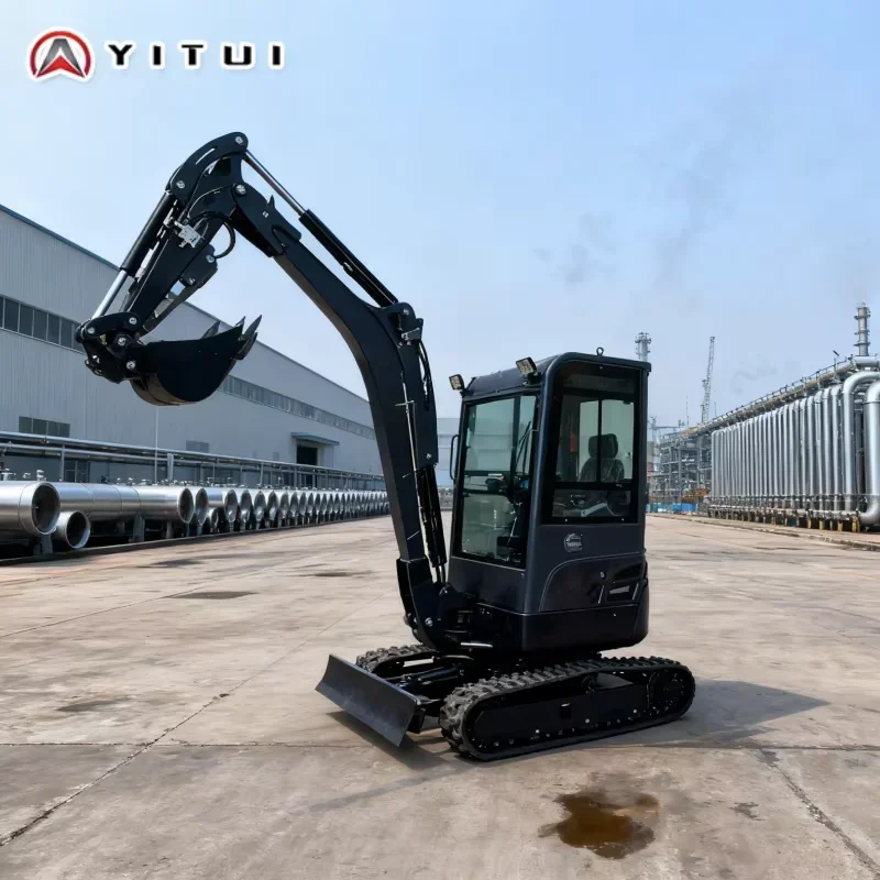 حفارة صغيرة 2.0 طن حفار هيدروليكي آلات مدمجة متينة محرك كوبوتا لحديقة المزرعة حفارة صغيرة مخصصة