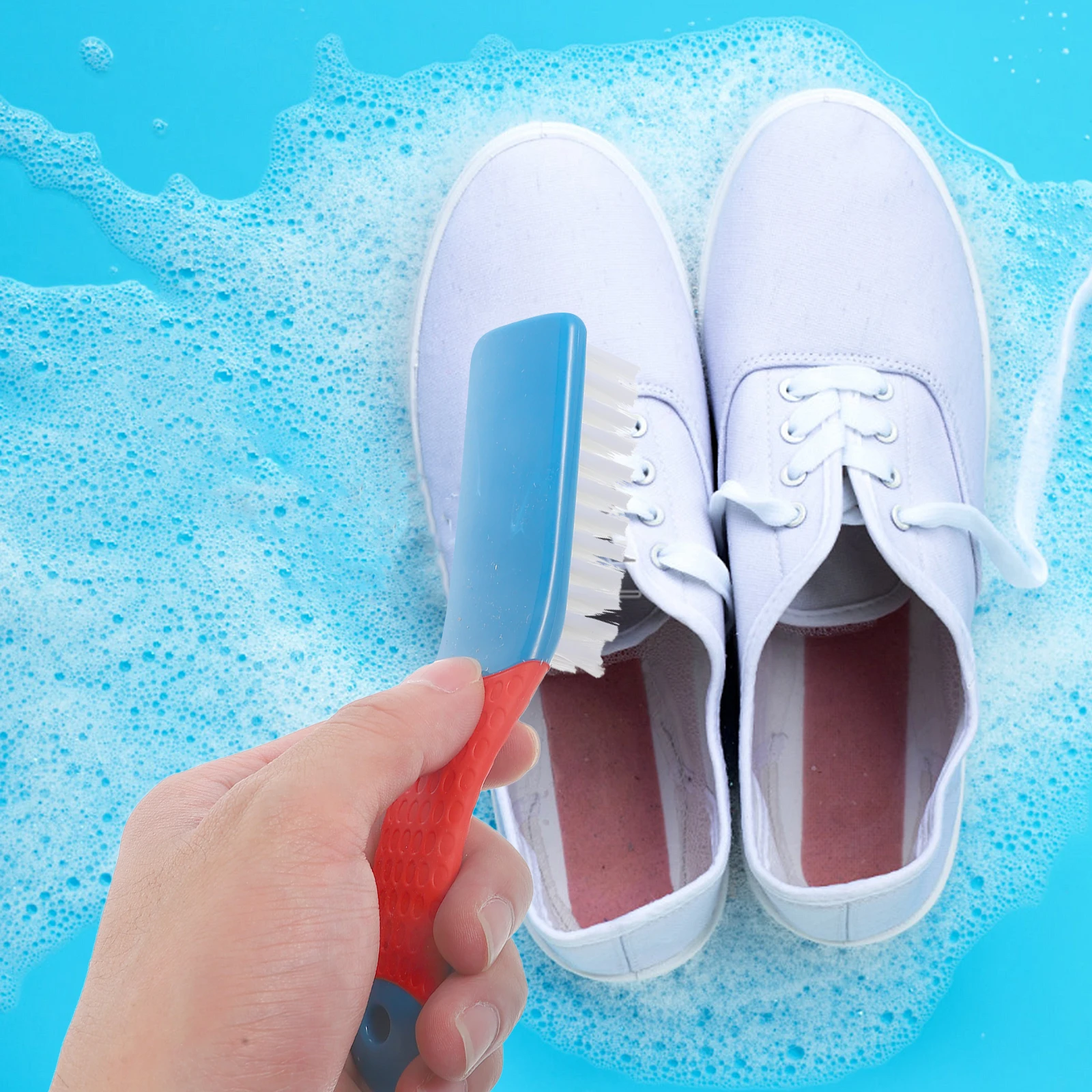 

10Pcs Shoe Cleaning Brush Soft Sturdy Ergonomic Design Multi-Functional Household Laundry Scrub Brushes for Shoes Soles