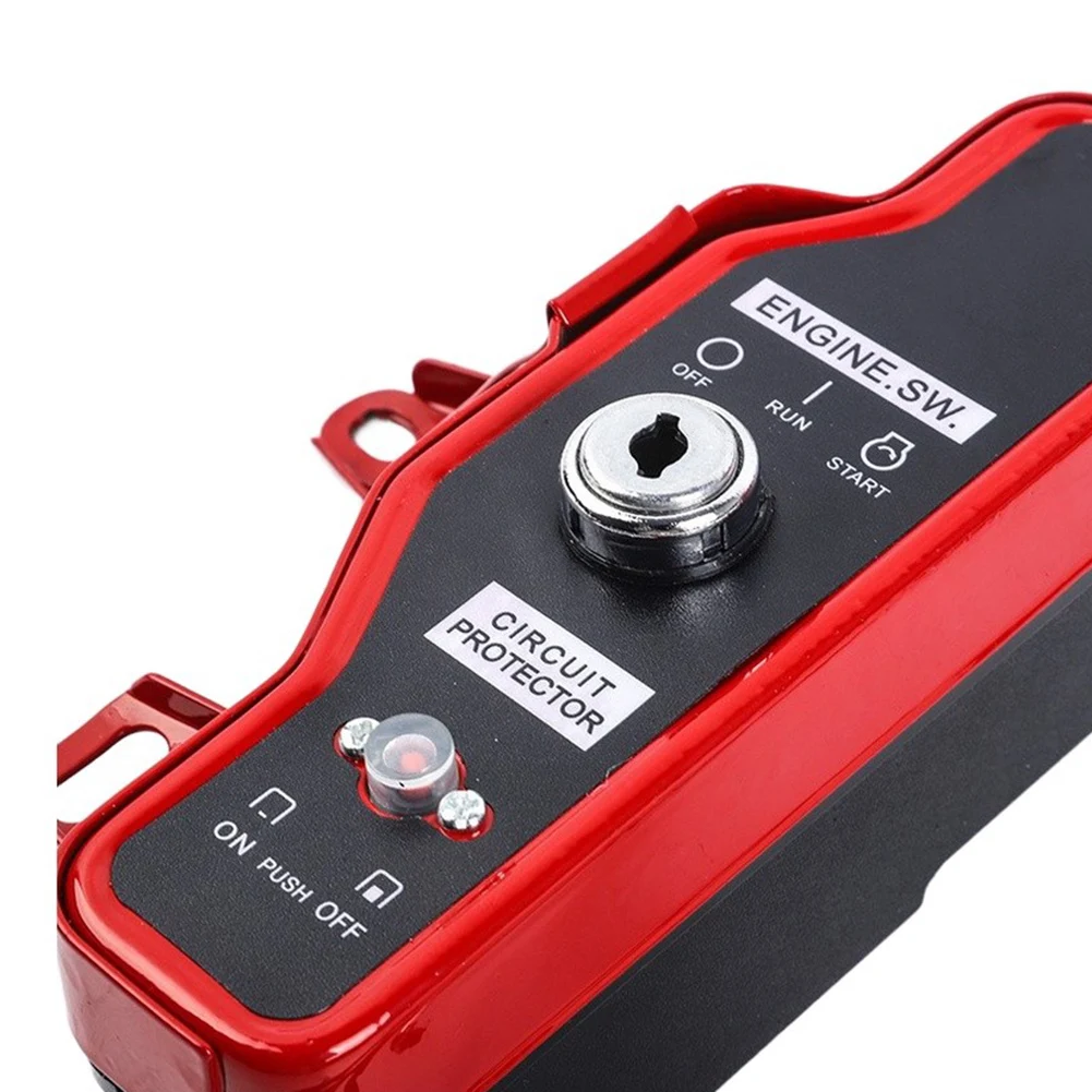 Motor Starter Switch Ignition Switch Box Robust Metal Construction Dual Key Security System Accidental Start Prevention