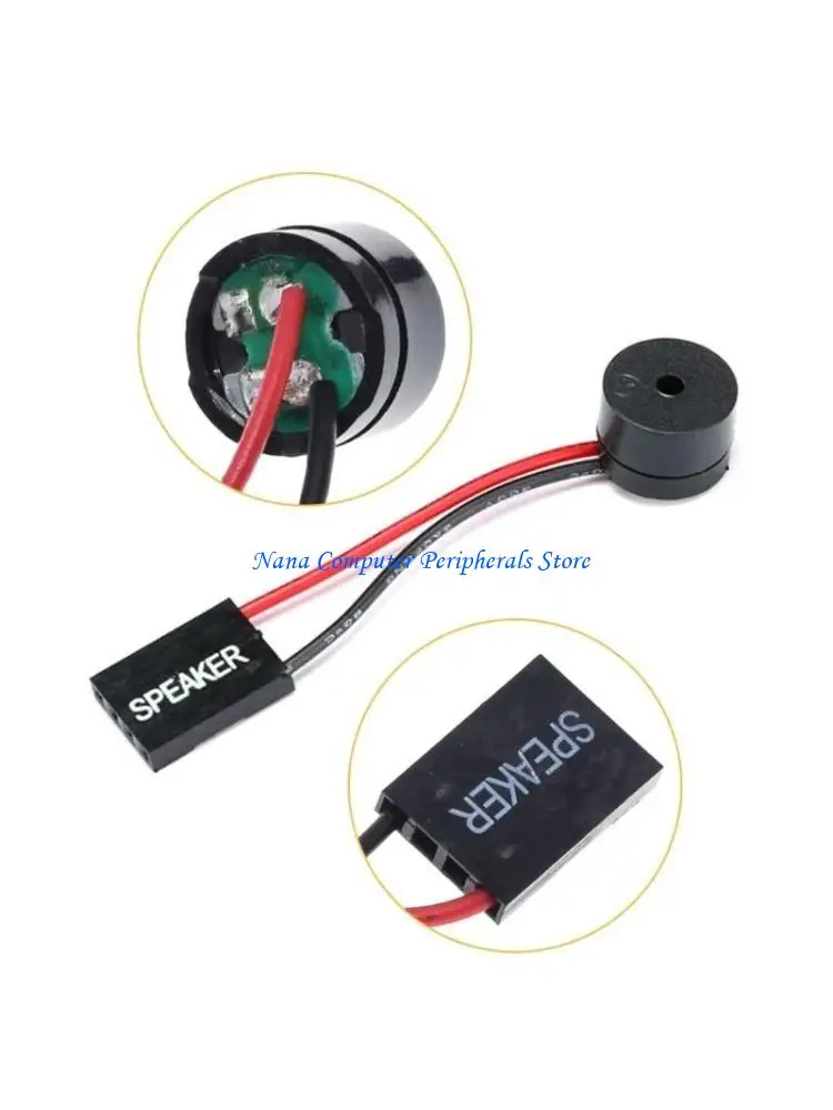 F68C 5Pcs 미니 플러그 스피커 PC 컴퓨터 마더보드 케이스 부저 보드 경고음