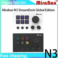 Mirabox N3 StreamDeck Global Version Stream Deck Screen Knob Desktop Integrated Console Live Editing Design mini Visual Keypad