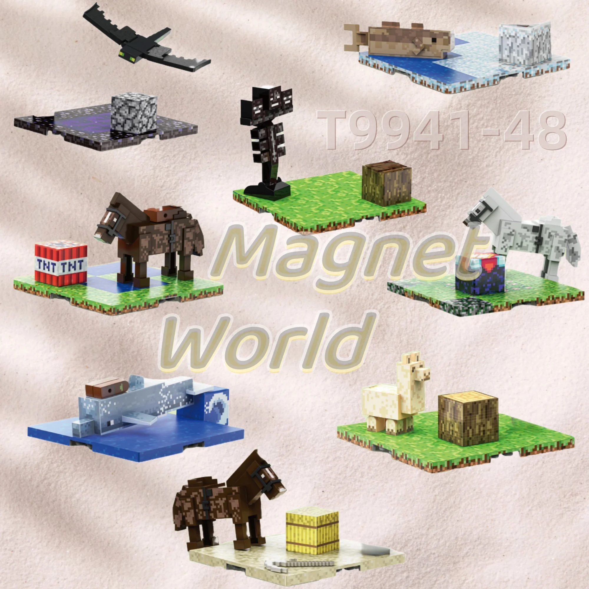 Building Blocks Zoo Magnetic World Series Educational Puzzle Toys for Boys & Girls Children's Playset gift