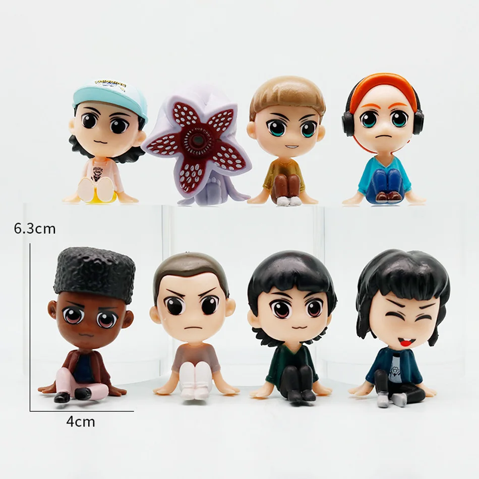 5 stijlvolle Anime Stranger Things figuren Jane Ives/Will Byers/Mike Wheeler actie figuren cosplay vinyl ornament figuren speelgoed cadeau
