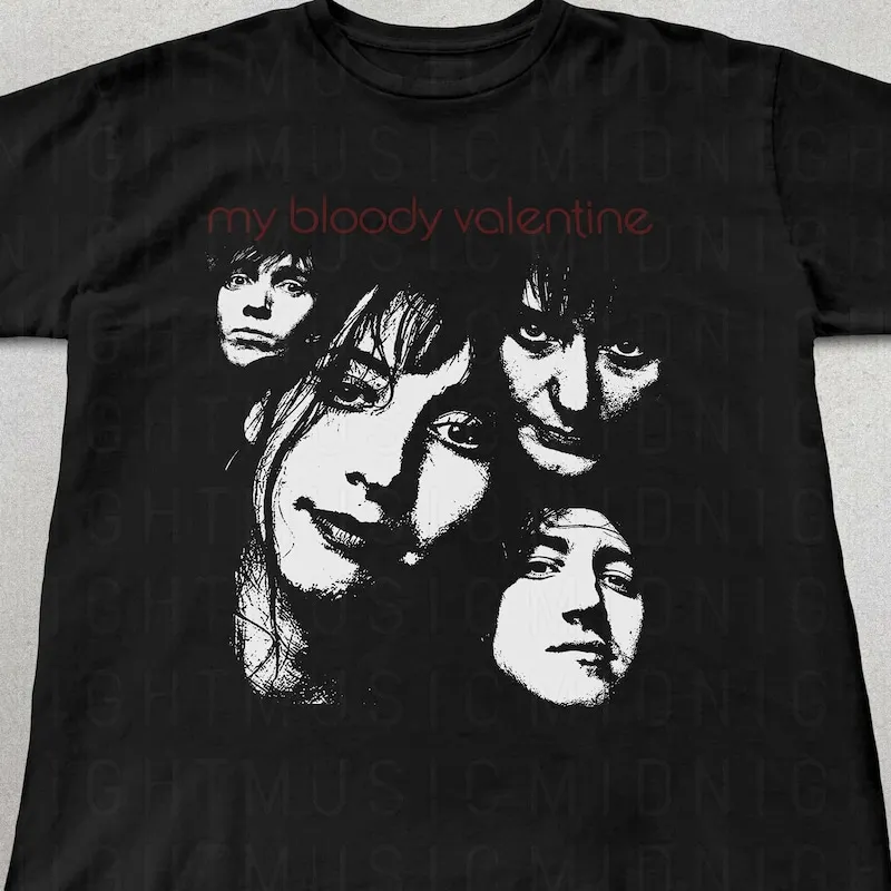 

Футболка My Bloody Valentine, Alt Rock 90-х годов, футболка MBV, рубашка унисекс, музыкальные подарки, подарок на День святого Валентина My Bloody