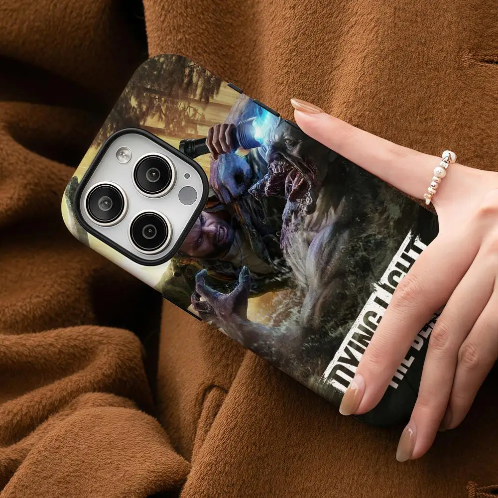 

D-Dying Light The Beast Phone Case For Samsung Galaxy S25 24 23 22 Ultra Plus A56 36 26 Glossy HD Double-Layer Hard Shell