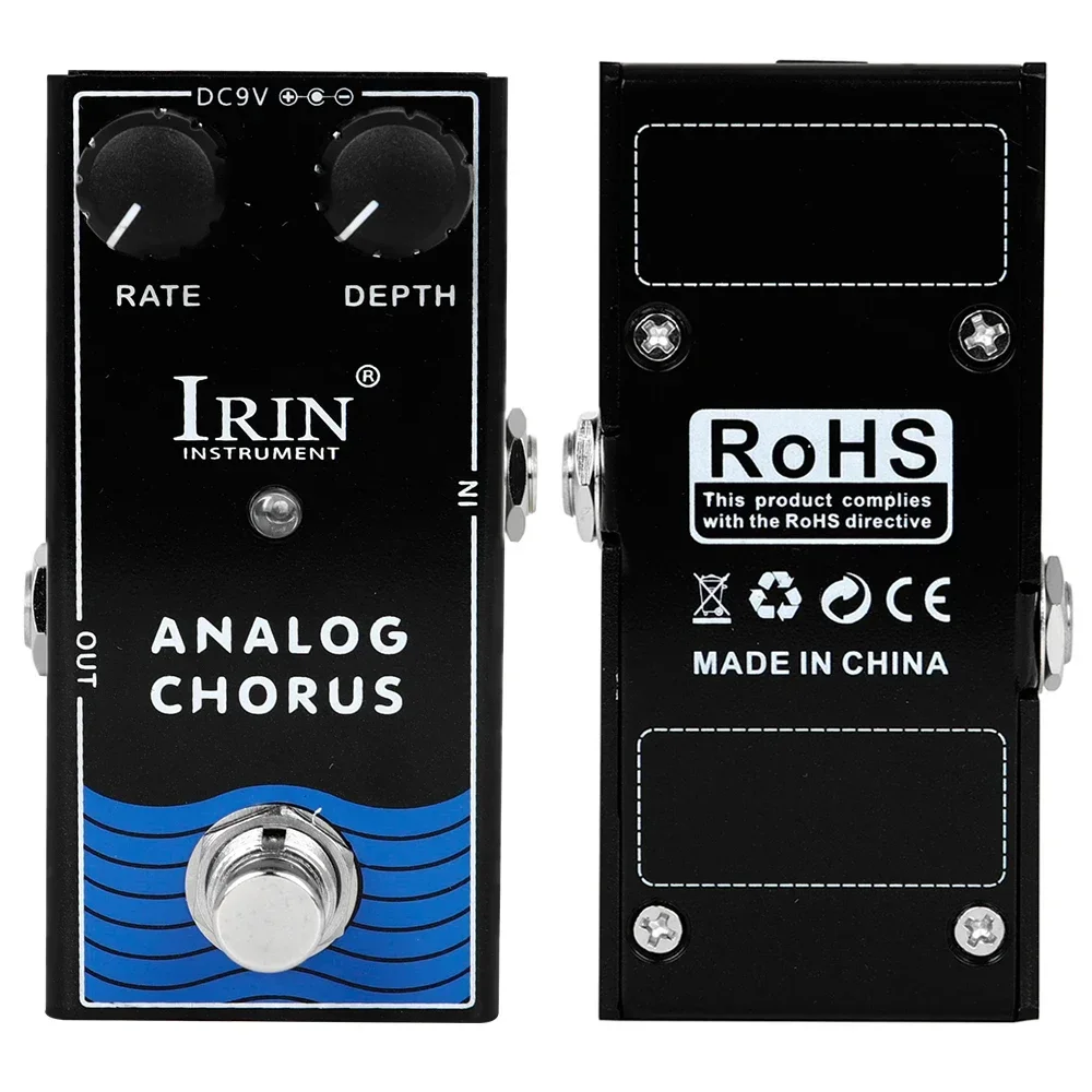 IRIN Guitar Effect Pedal Dyna Compressor/Analog Delay/Tremolo/Classic Chorus/Analog Delay/Vintage Overdrive True Bypass Pedal