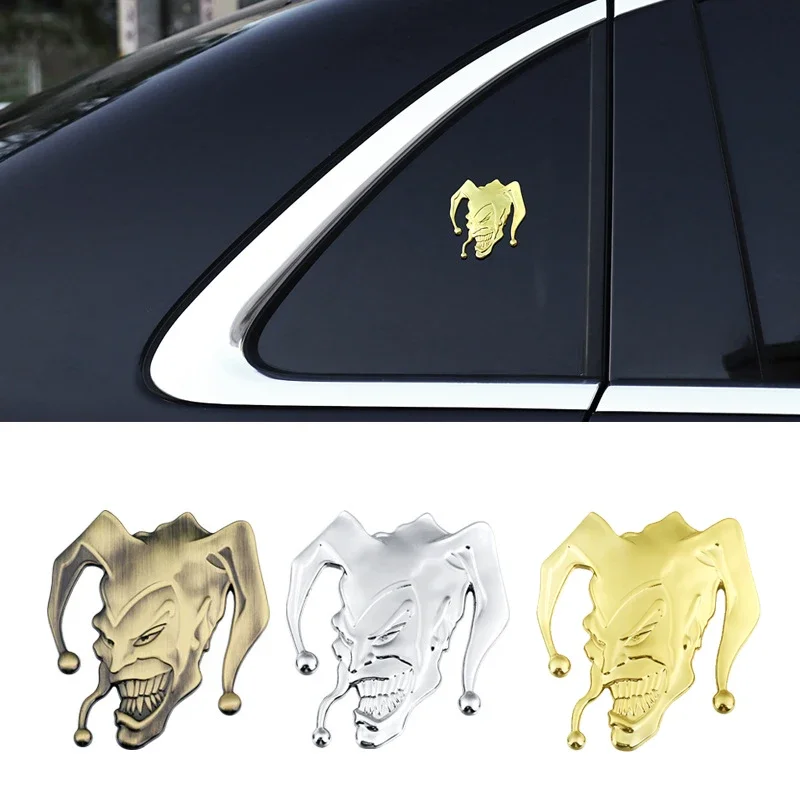 3D Metal Car Side Body Clown Emblem Trunk Sticker for Audi Mazda Honda Toyota Vovlo Land Rover Hyundai Suzuki Chevrolet Nissan