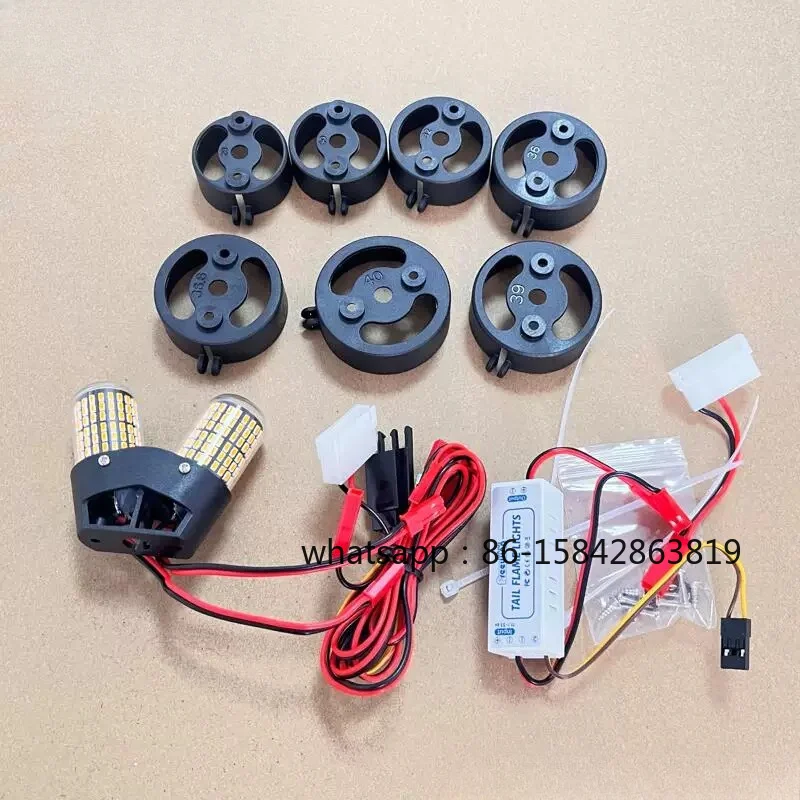 Flying Wing 2nd Generation 70 80 90 Universal, Internal Turn Double Hair Duct Light Simulation Flame Tail Spray Light Set