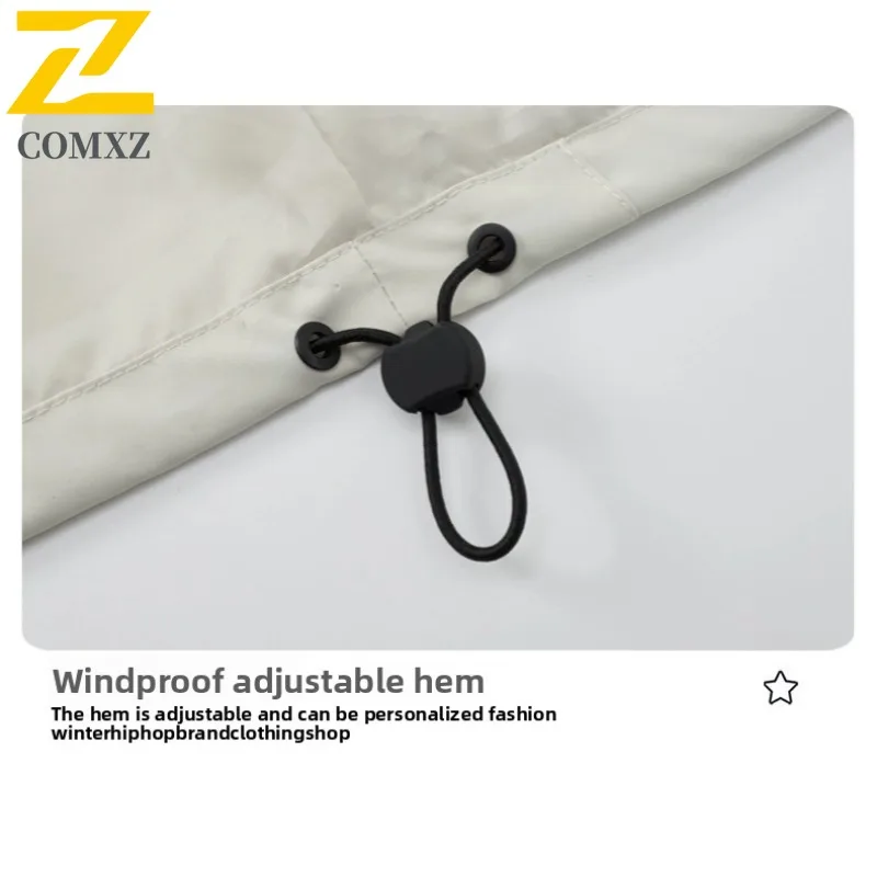 COMXZ Men Hooded Jacket 2025 Fashion Classic Outdoor Waterproof Windproof Adventure Climbing Hunting Jackets Autumn Travel Coat