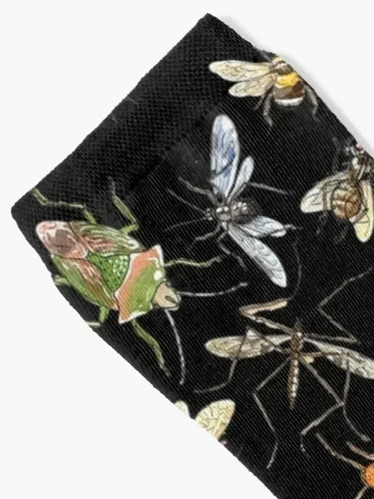 Creepy crawlies: Dark Socks FASHION Antiskid soccer warm winter cycling Designer Man Socks Women's