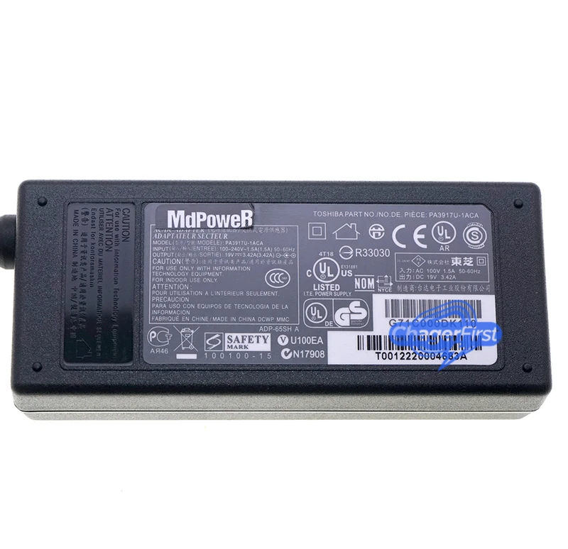 For TOSHIBA 19V 3.42A ADP-60JH AB PA3714U-1ACA laptop power AC adapter charger Satellite A135-S2386 L455 C655D L505D