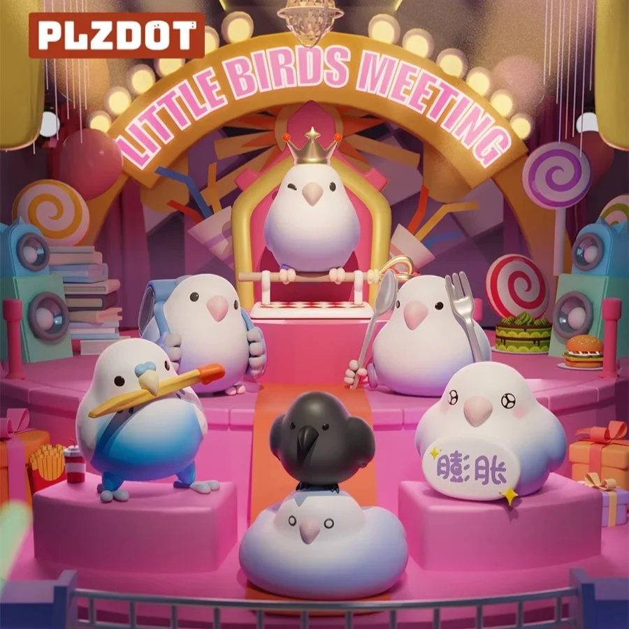 

Original New Plzdot Civilization Little Bird Taro Circle Minipro Max Trendy Play Blind Box Mini Doll V2 Model Ornament Toy Gift