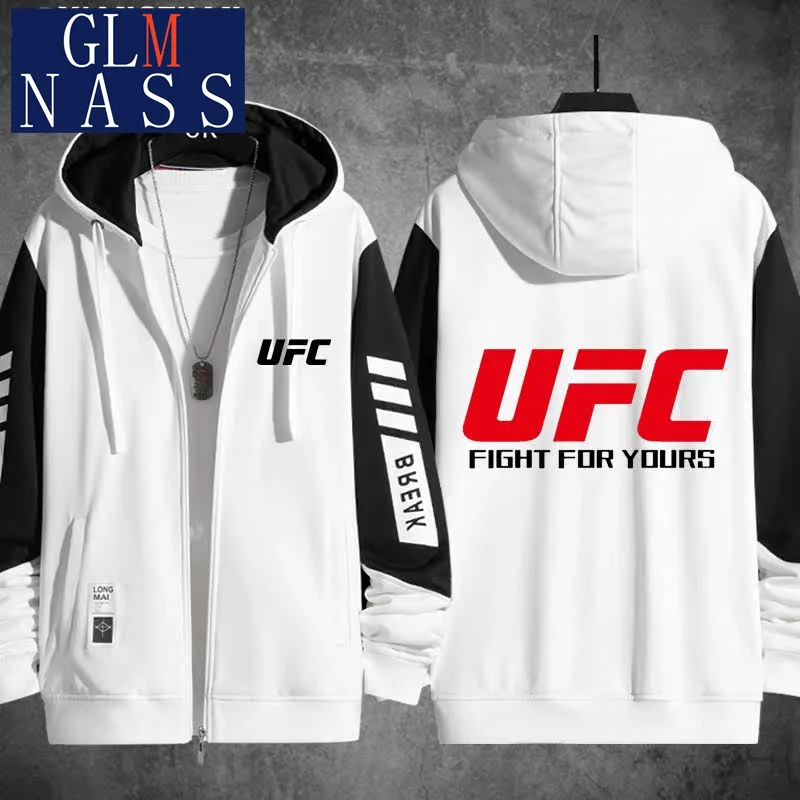 UFC Ultimate Fighting Championship Event Hooded Jacket Zip Up Hoodie Unisex Men Women Casual Outerwear