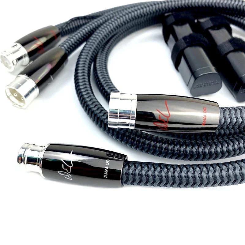 Hi-end WEL XLR Cable Perfect Surface Silver (PSS) WEL Signature XLR Balanced Cable 2Male To 2Female XLR 3pin Plug Balanced Cable