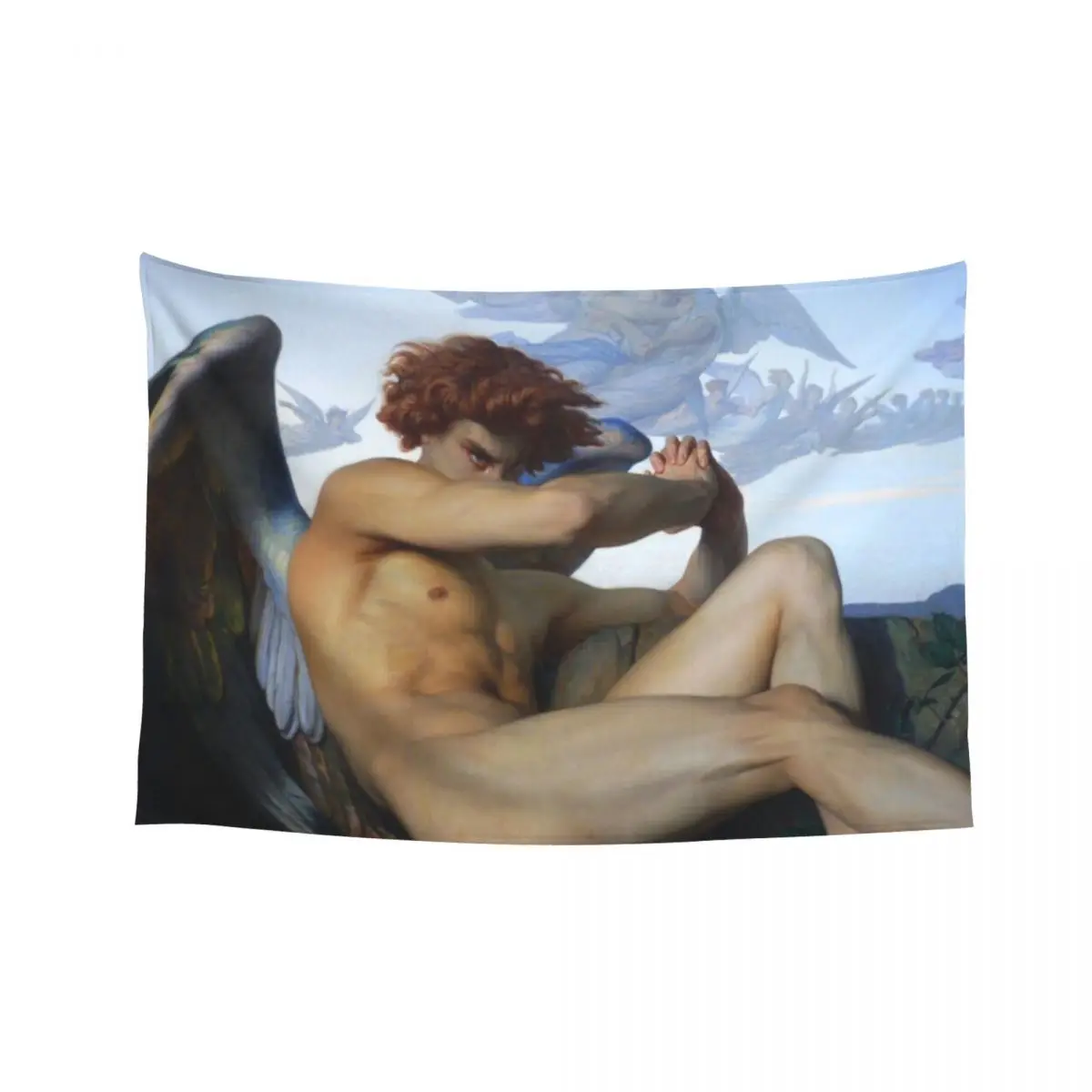 

FALLEN ANGEL - ALEXANDRE CABANEL Tapestry Wallpaper Bedroom Carpet Wall Room Decoration Aesthetic Tapestry