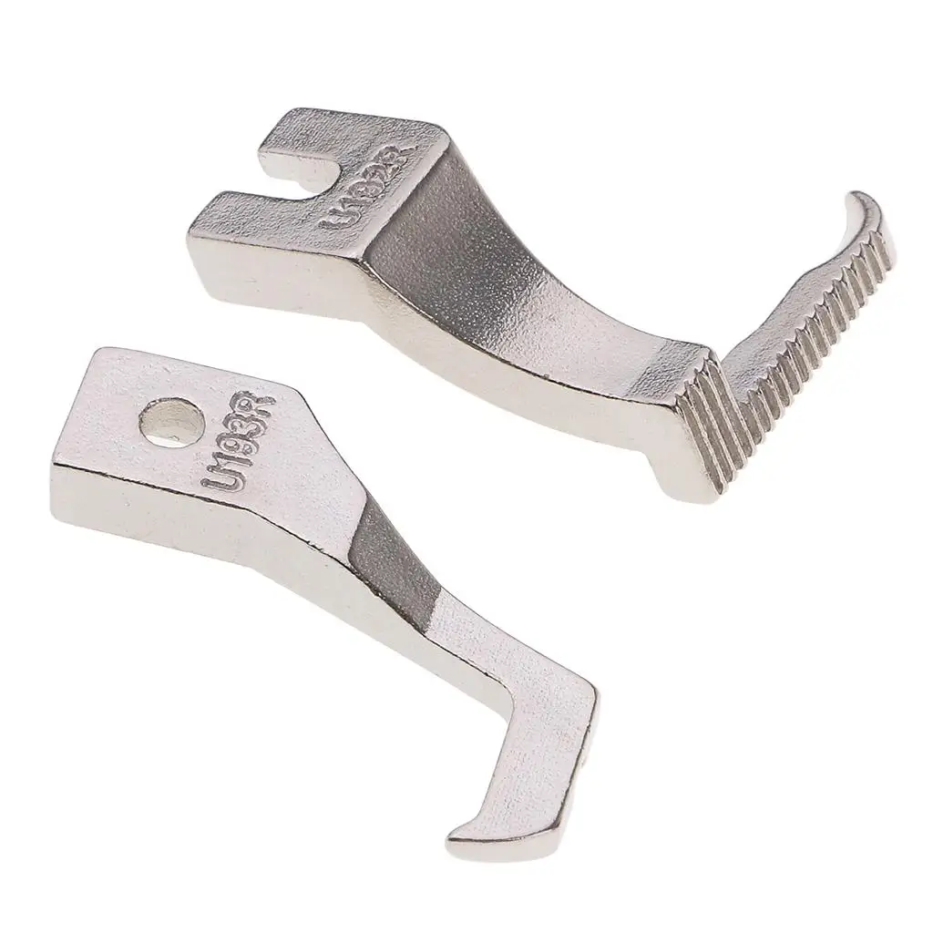 1 Set High Quality Steel Right Toe Zipper Foot Set U192R U193R for Industrial Sewing Machines 47 x 10 x 32mm