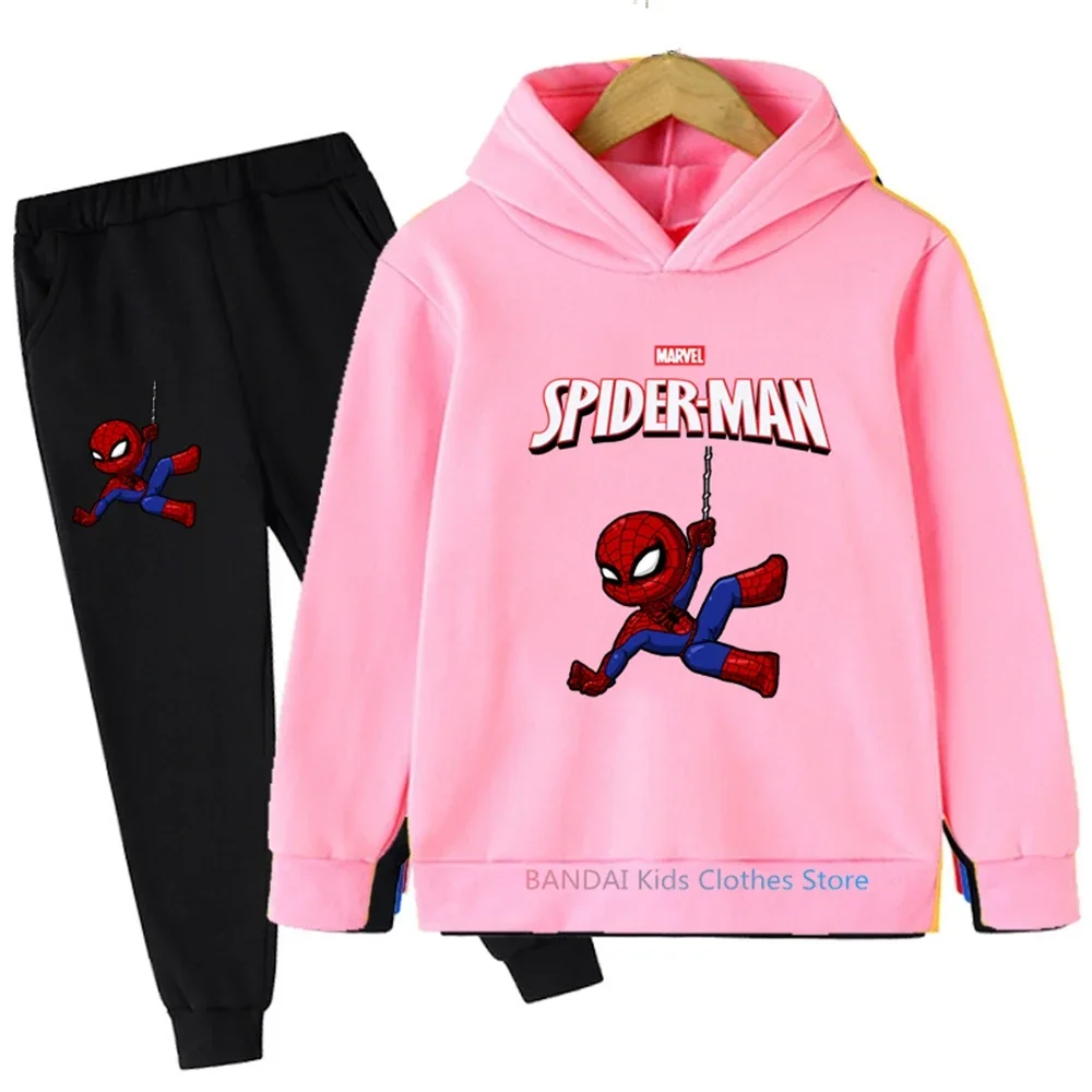 Spring Hulk Spiderman Kids Clothes Set 2 Piece Hoodies Pant Sets Clothing For Boys Tracksuit Set Children Baby Boys Clothes Set