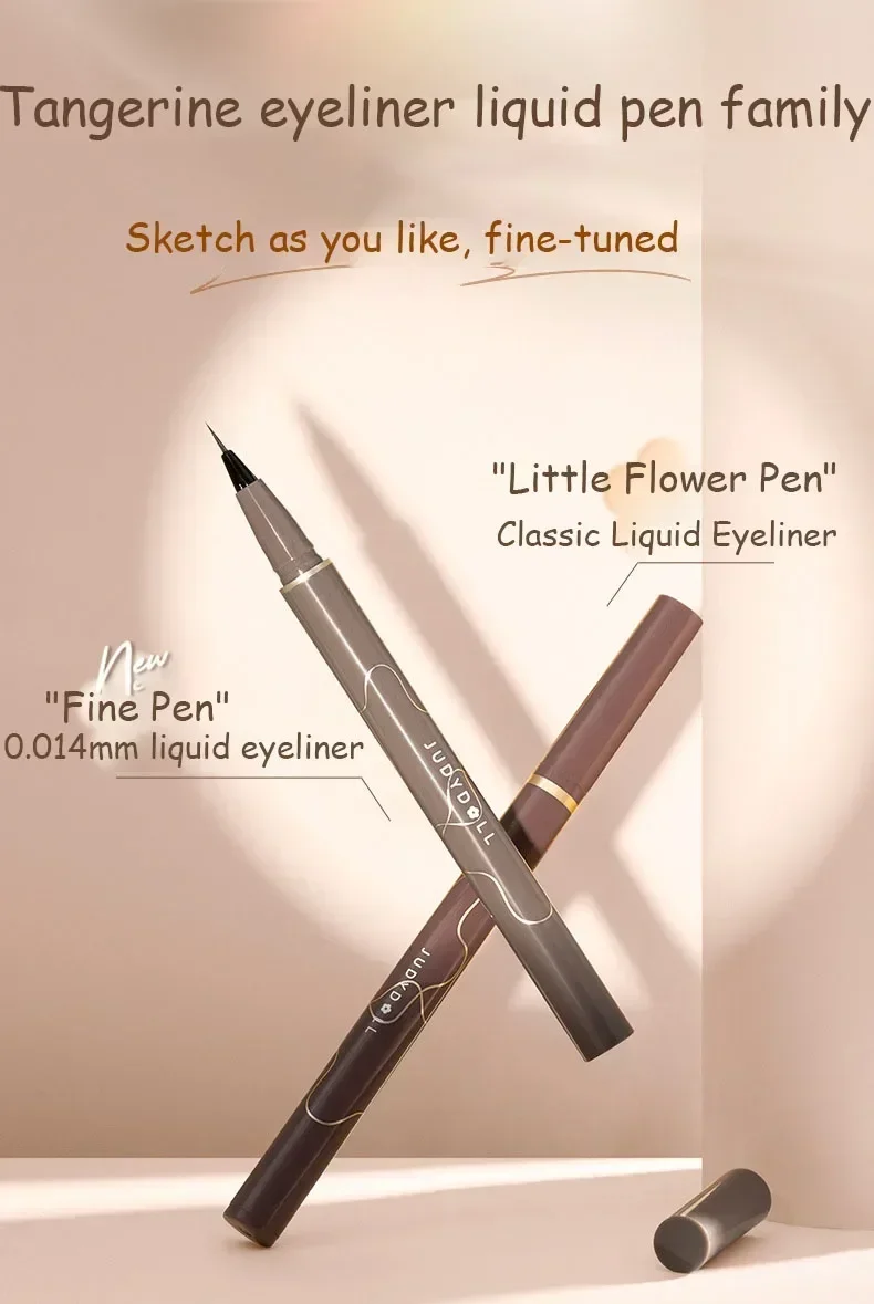 Jukydoll New Black Liquid Eyeliner Pencil Waterproof 24 ore Long Lasting Eye Makeup Smooth Superfine Eye Liner Pen