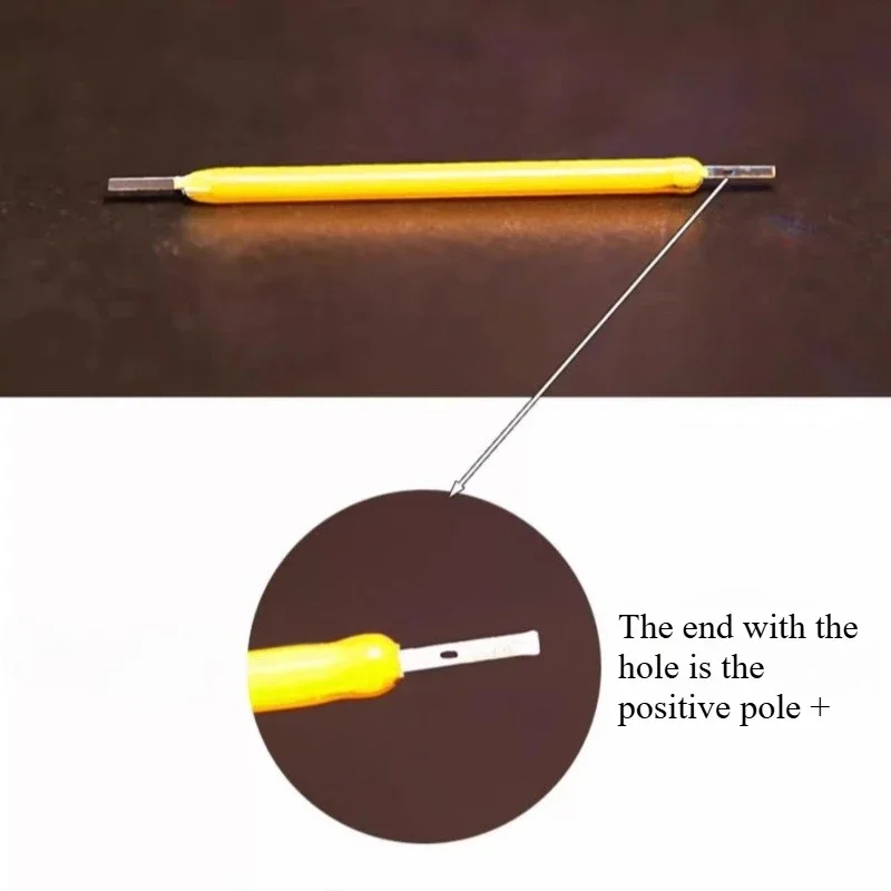 DC3V longitud Total 29mm LED filamento duro amarillo cálido Retro filamento anti-tungsteno fuente de luz Material plástico accesorios DIY