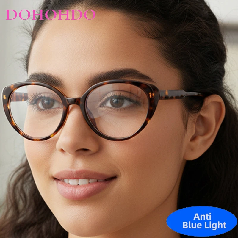 

Classic Brand Design Oval Cat Eye Optical Glasses Men Women Fashion Luxury Computer Anti-Blue Light Protection Spectacle Lentes