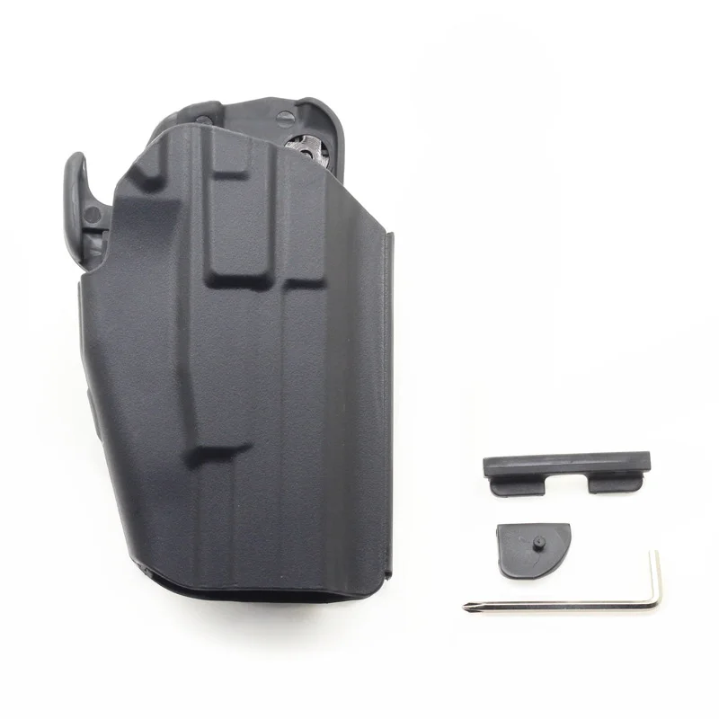 Funda Universal para pistola, tracción rápida, para pistolas de tamaño compacto con bloqueo de agarre G17 P226 Taurus 579, mano derecha, accesorio de tiro de caza