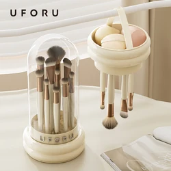 UFORU Make-upborstel wassen en drogen één wasborstel artefact Poederdons schoonheidsmake-up eierreinigingsgereedschap droogmand