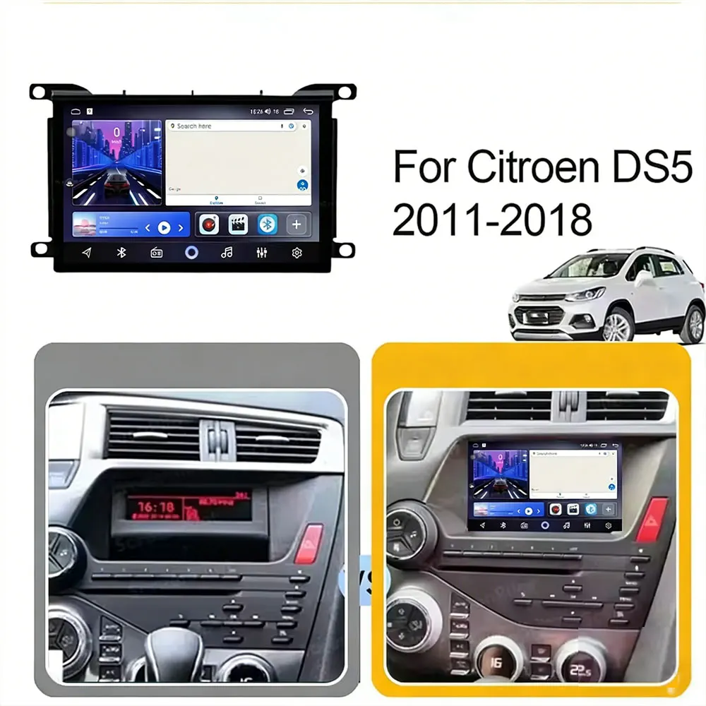 7 inch Android 16 For Citroen C3 DS3 2011 - 2016 Car Radio Carplay Multimedia Player GPS Video Autoradio Dash Cam Head Unit Wifi view 2