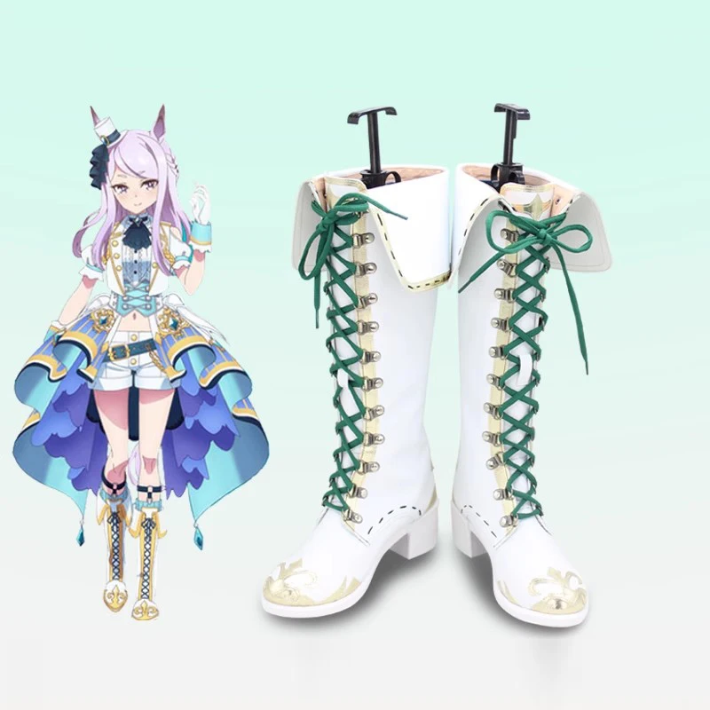 

Umamusume Pretty Derby Mejiro McQueen Cosplay Shoes Boots Game Anime Halloween Party Costume Props Accessories Custom Made