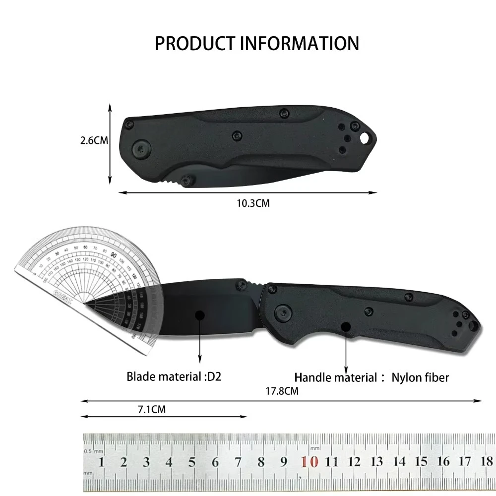 BM 565 Folding Pocket Knives EDC Multi-tool Outdoor Fishing Cutting Kitchen Hunting Camping D2 Blade Nylon Fiber Handles Tools