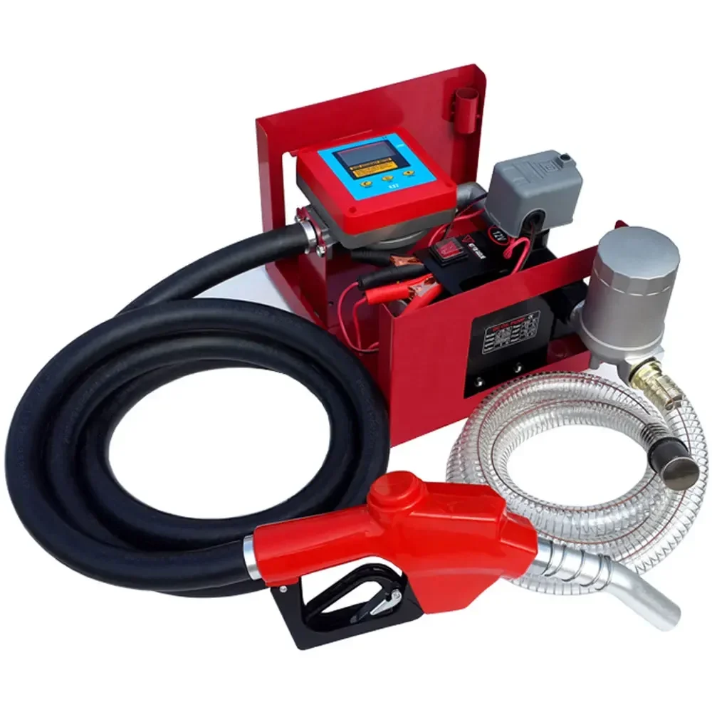 

Hot sales car refueling machine 750W Electronic metering oil pump Large flow diesel self-priming electric pump 12V 24V 220V