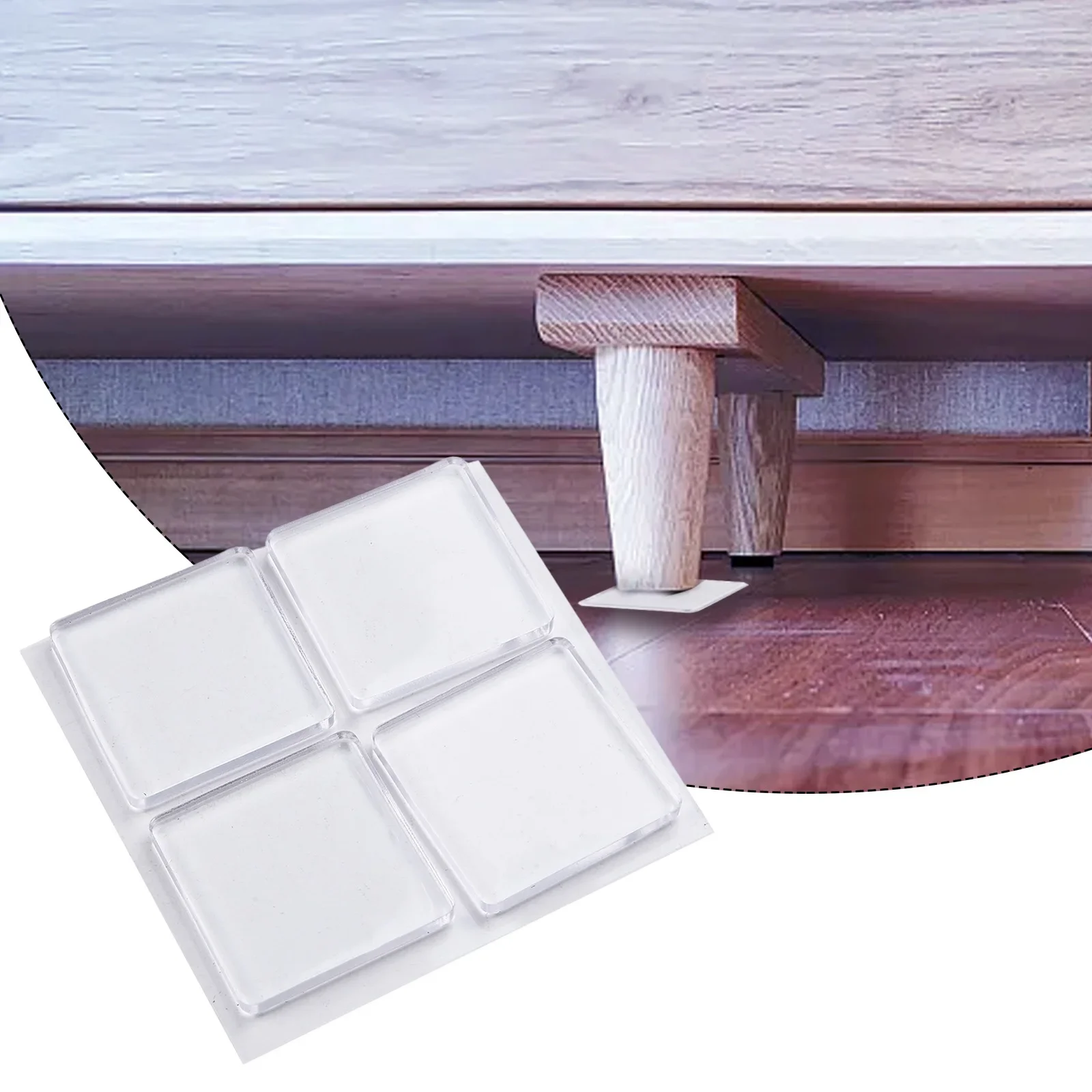 

For Home Appliances Silicone Pad Anti Vibration Pad Home Use Laundry Room Transparent Can Be Washed Repeatedly