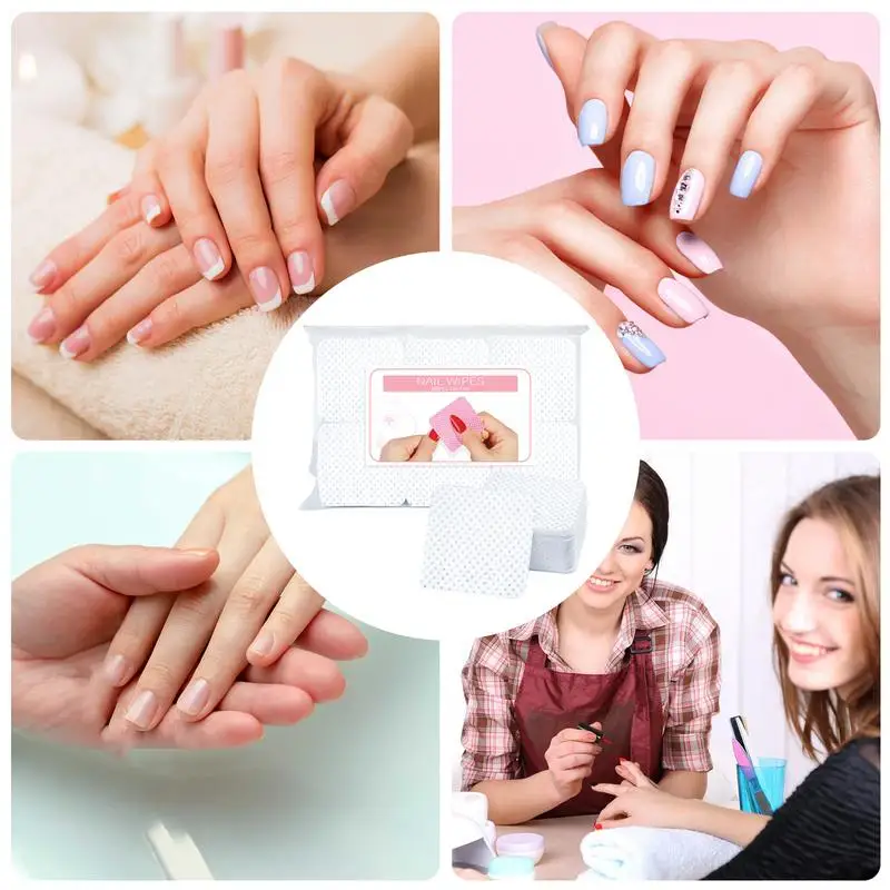 Pluisvrije Nageldoekjes Lash Lijm Reiniging Katoenen Pad Absorberende Zachte Verwijdering Tool Voor Nail Art Meisjes Vrouwen Make-Up Accessoires