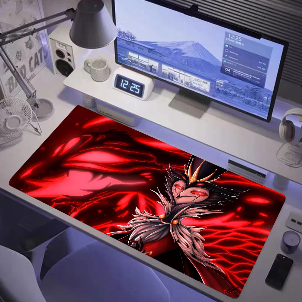 Anime H-Hazbin H-Hotel Mousepad Large Gaming Mouse Pad LockEdge Thickened Computer Keyboard Table Desk Mat image 6