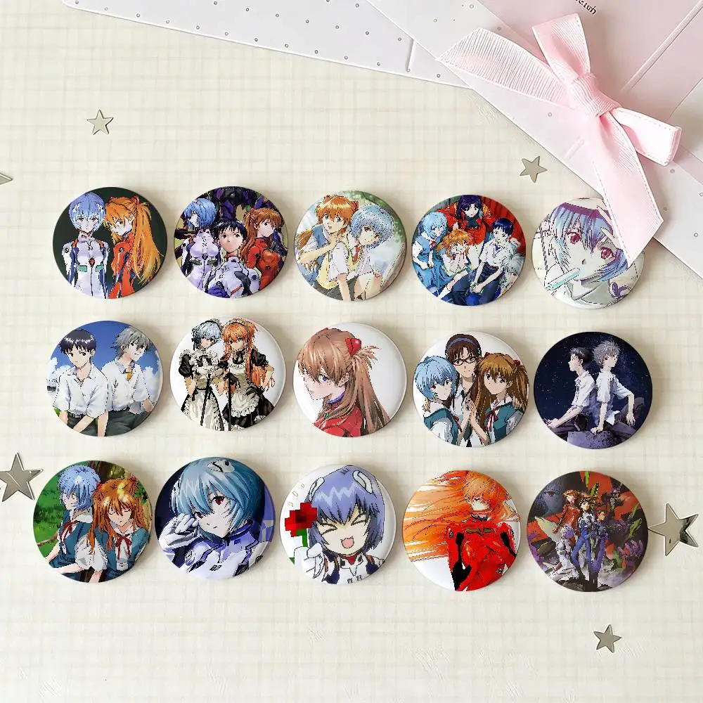 N-Neon Genesis Evangelions Badges Tinplate Soft Button Pin Brooch Metal Badge Custom Jewelry Accessories Hat Bag Lapel