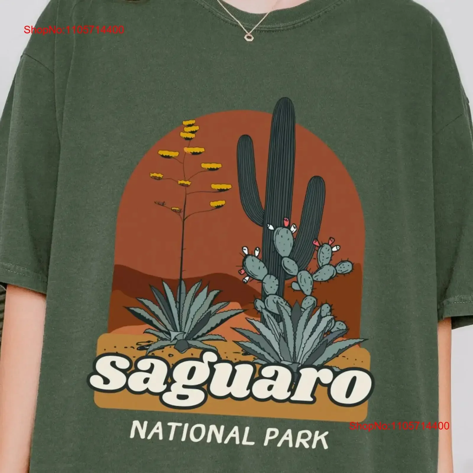 Saguaro National Park T Shirt Southwestern Arizona Road Trip Parks Adventure Cactus vintage Washed graphic Stylish Stretched