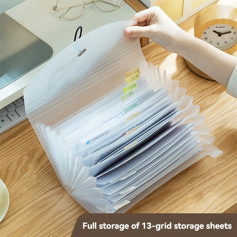 Multi  Functional Regular Deposit Receipt Storage Book With 13  Compartment Bill And Deposit Slip Holder For Bank Passbooks