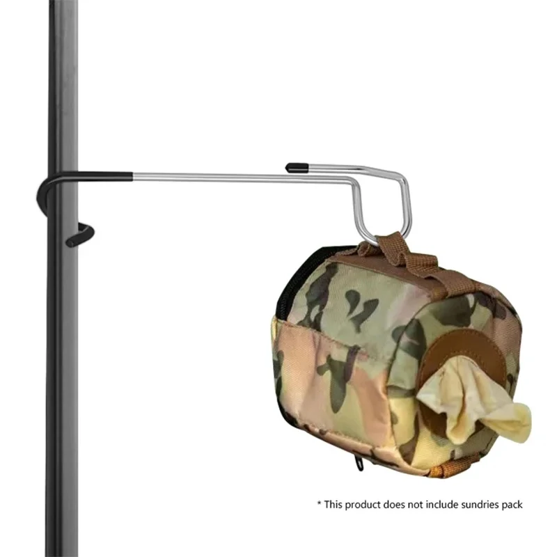 Crochets de support de lumière en acier inoxydable, support de lampe de poteau de tente portable, cintre de lanterne de pêche de chasse, outils de camping en plein air