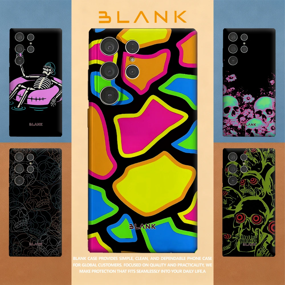 Neon Shapes For Samsung Galaxy S26 S25 S24 A56 A36 Phone Case Protection Cover for Women Girl Blank