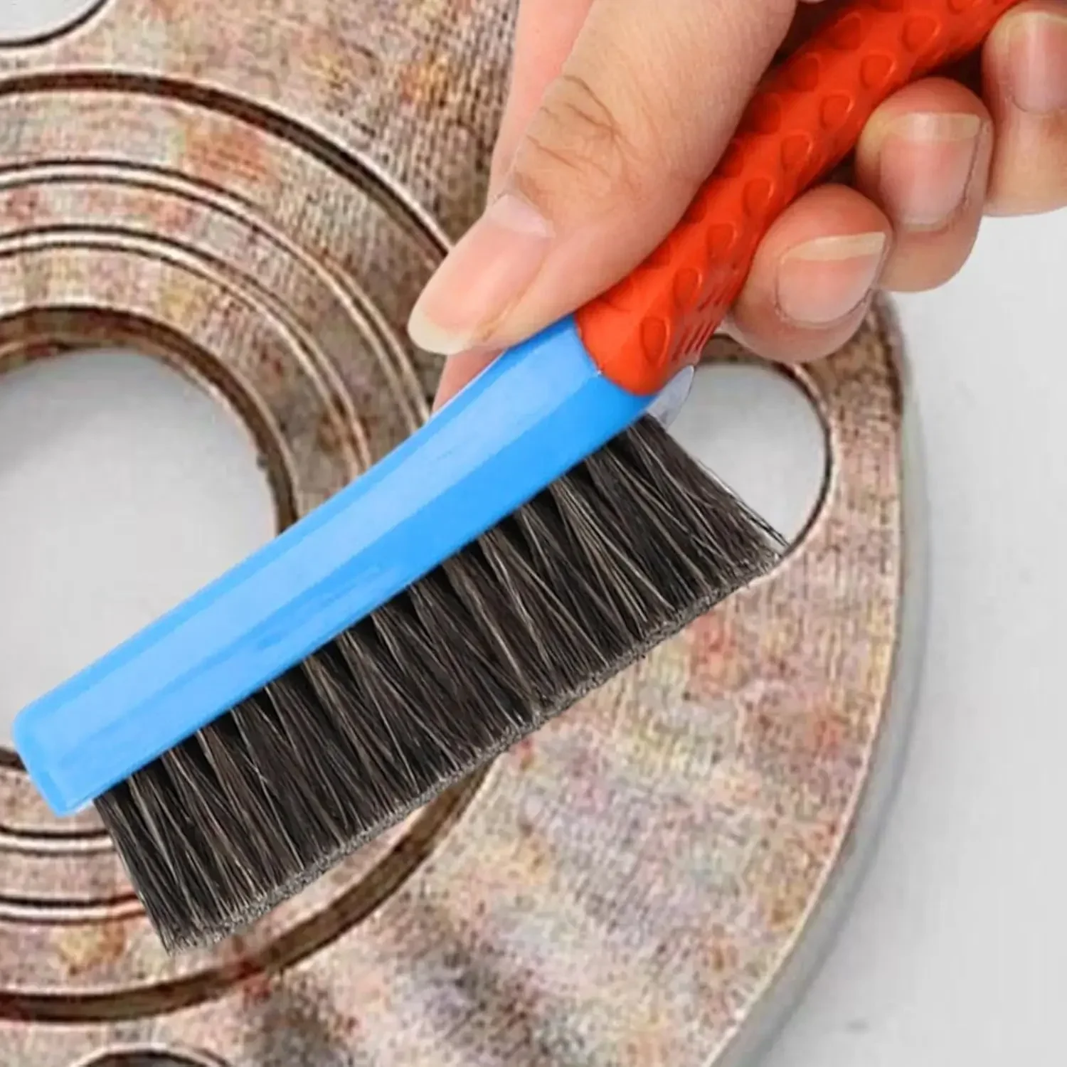 Hochleistungs-Edelstahl-Drahtbürste mit komfortablem Kunststoffgriff - Perfekt zum Entfernen von Rost, Schweißschlacke, Schmutz und Farbe – Detail 7