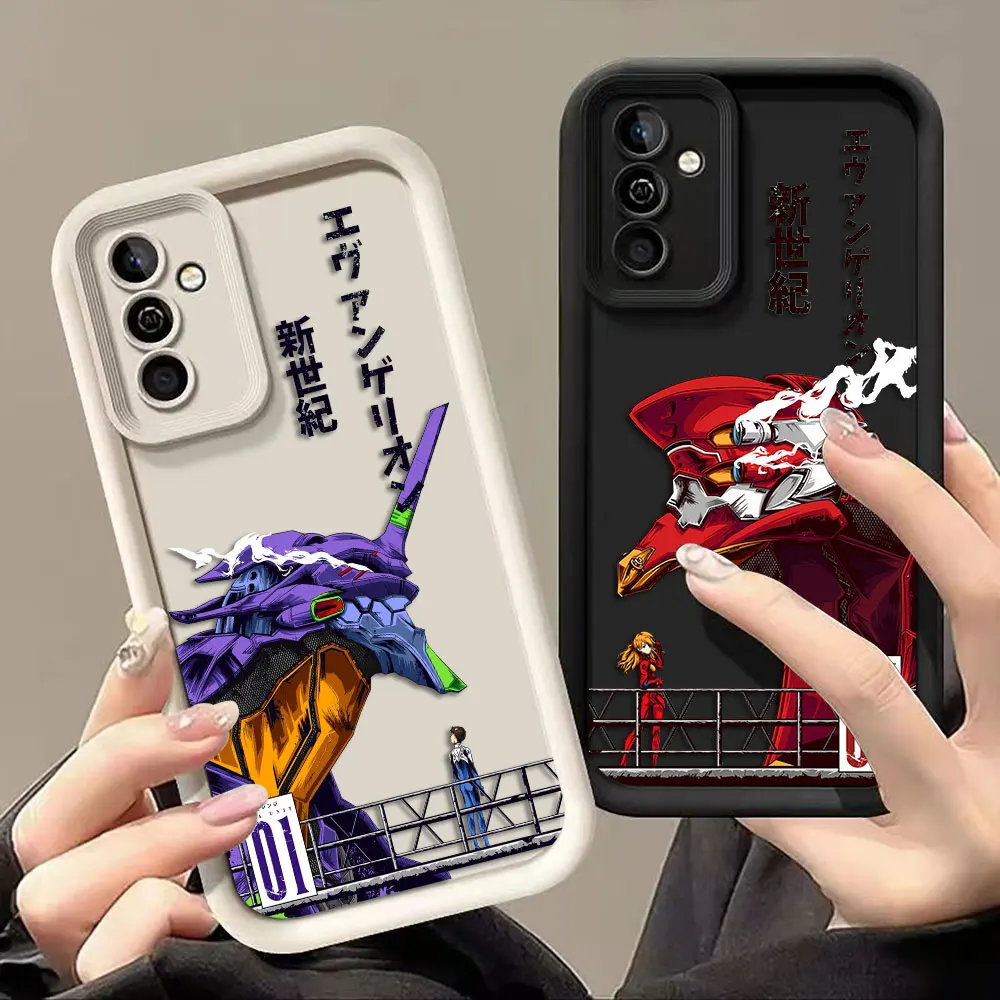 Phone Case For Samsung A07 A24 A34 A30 A50 A70 A03S A04 A05S A06 A10 A11 A12 M34 M36 M54 NOTE 20 Cover E-Evangelions Mech 01 02