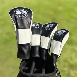 1pc/4pcs Small Tree Pattern Golf Club Head Cover, For Driver Fairway Wood Hybrid, Pu Leather Golf Putter Cover