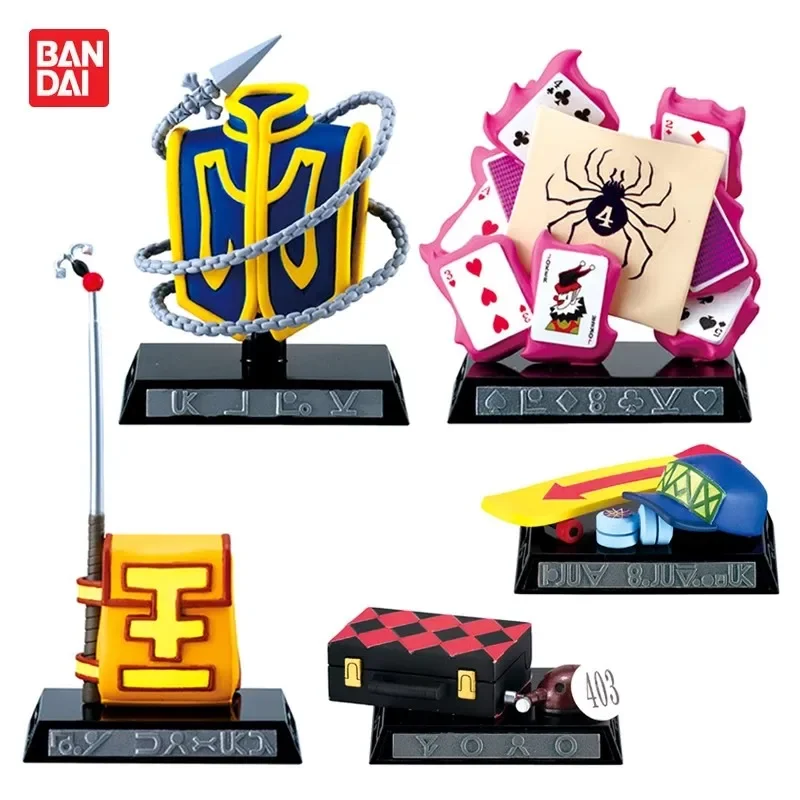 Bandai Genuíno 5 Pcs Gashapon skoン!レン HUNTER×HUNTER Anime Figura Brinquedos Para Crianças Presente Modelo Colecionável Ornamentos