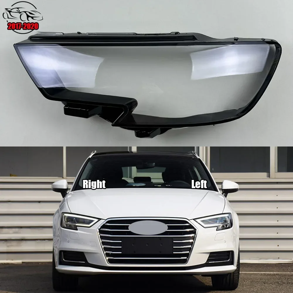 

Для Audi A3 S3 2017-2020 крышка передней фары прозрачный абажур корпус фары из плексигласа замена оригинального абажура