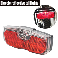 Mountain Bike Luggage Rack Light Waterproof Bicycle Rear Seat Reflective Taillight Night Ridding Safety Warning Reflector