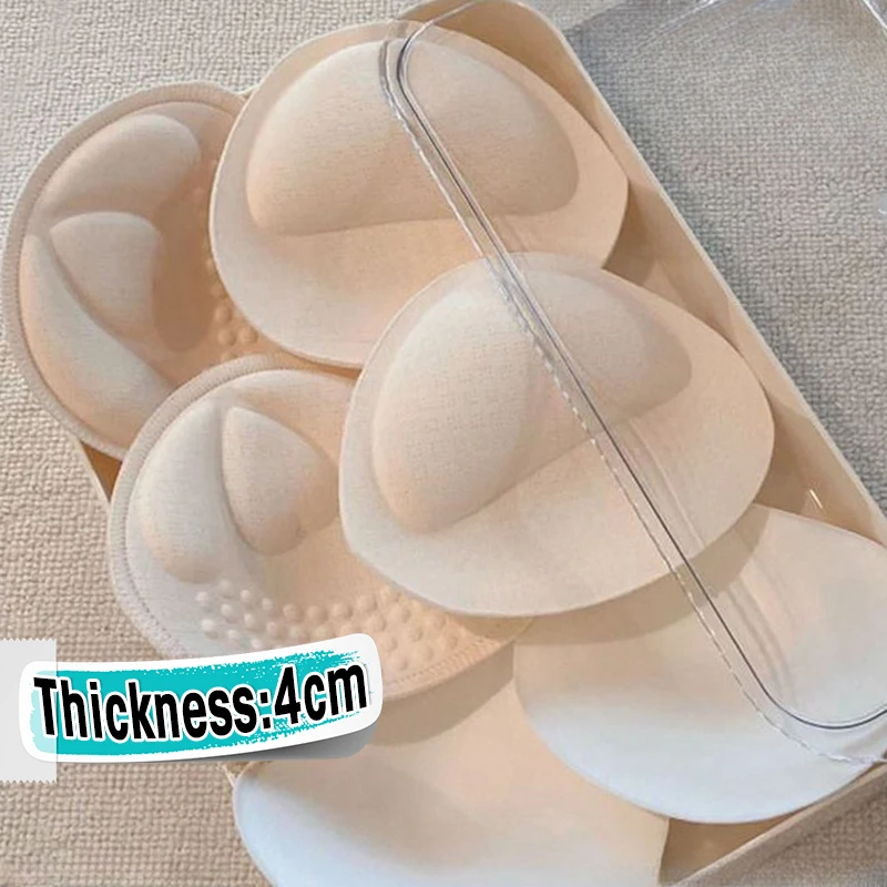 

Sponge Bra Pads Push Up Breast Enhancer Removeable Bra Padding Inserts Cups for Swimsuit Intimates Bikini Padding Breathable