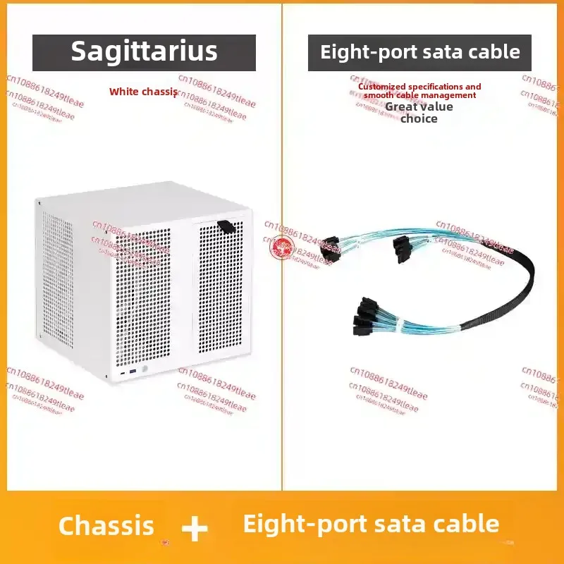 For Sagittarius 8-bay NAS chassis with backboard, ATX power supply, MATX full height PCIe, Qunhui AIO storage, UNRAID