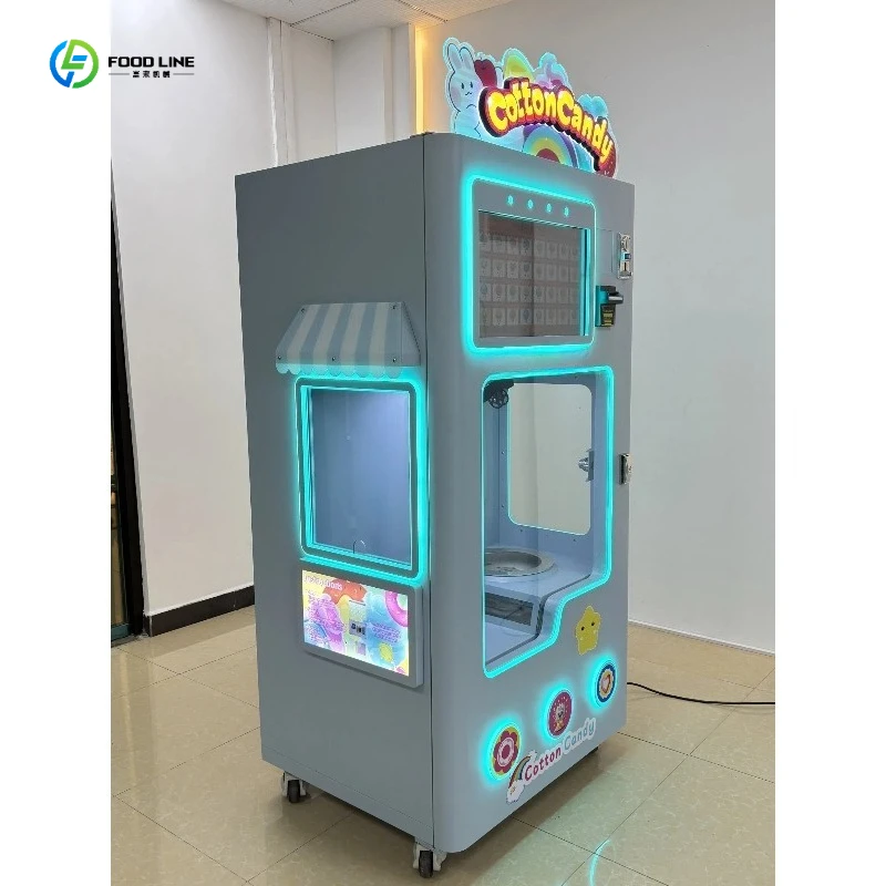 Indoor Cotton Candy Vending Machine with Factory Manufacture and Networking Support FL Customized