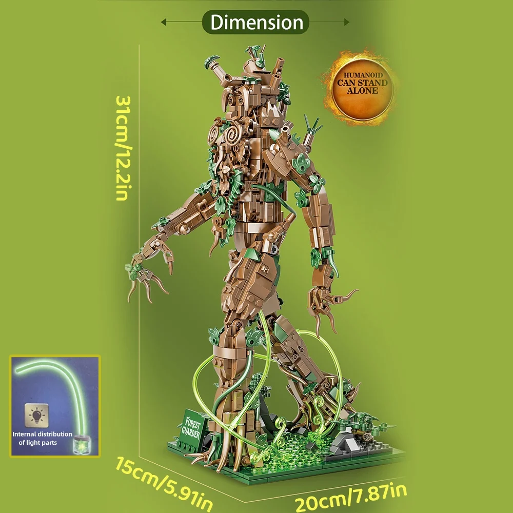 2024 New Classic Film Forest Guard Tree Man Ents Magic Monster LOTR Building Blocks Bricks Figure Model Assemble Toy Kid Gift